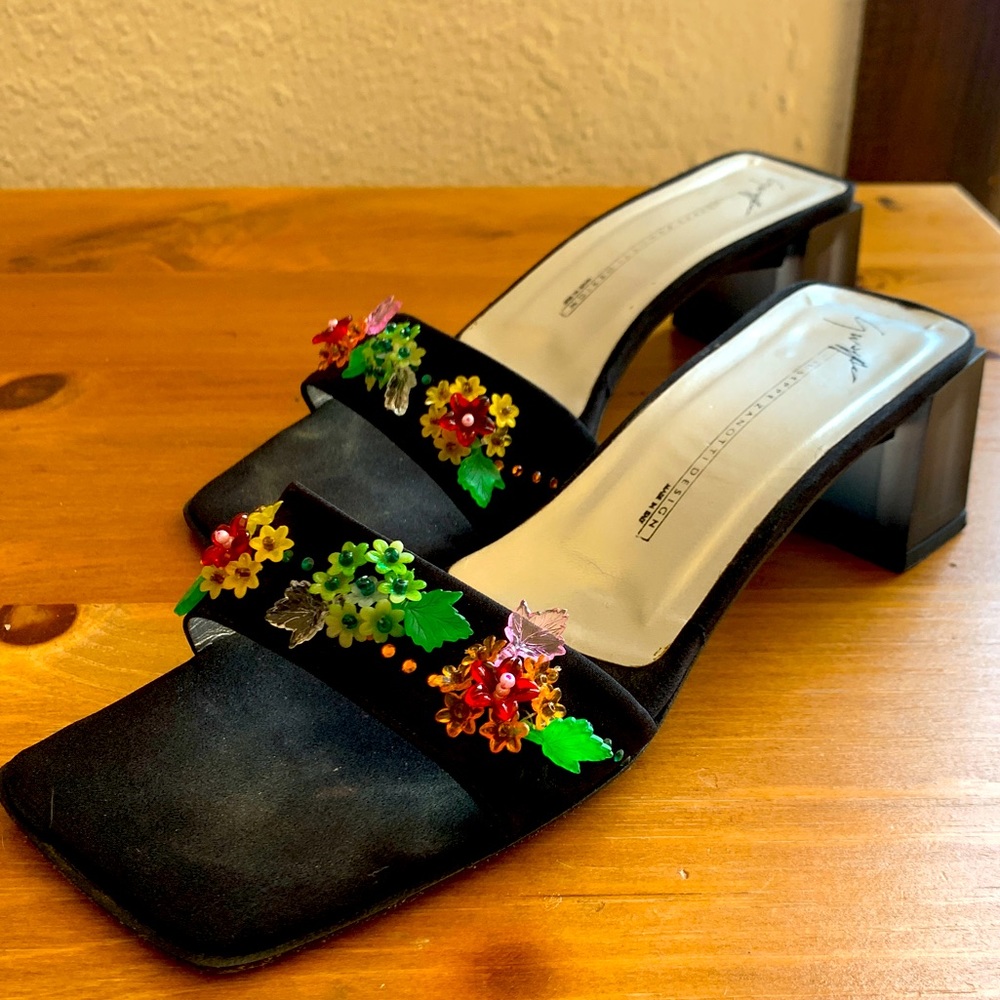Vintage Giuseppe Zanotti Satin Kitten heels